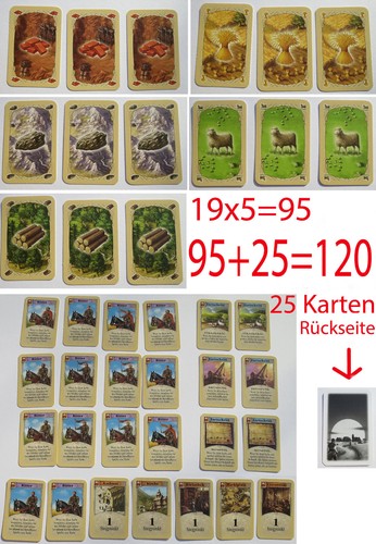 Neu catan 120 - karten,
